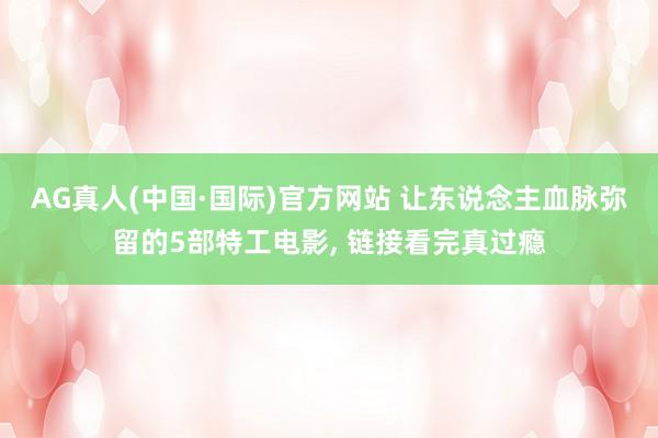 AG真人(中国·国际)官方网站 让东说念主血脉弥留的5部特工电影， 链接看完真过瘾