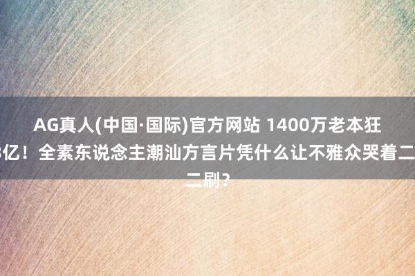 AG真人(中国·国际)官方网站 1400万老本狂揽8亿！全素东说念主潮汕方言片凭什么让不雅众哭着二刷？